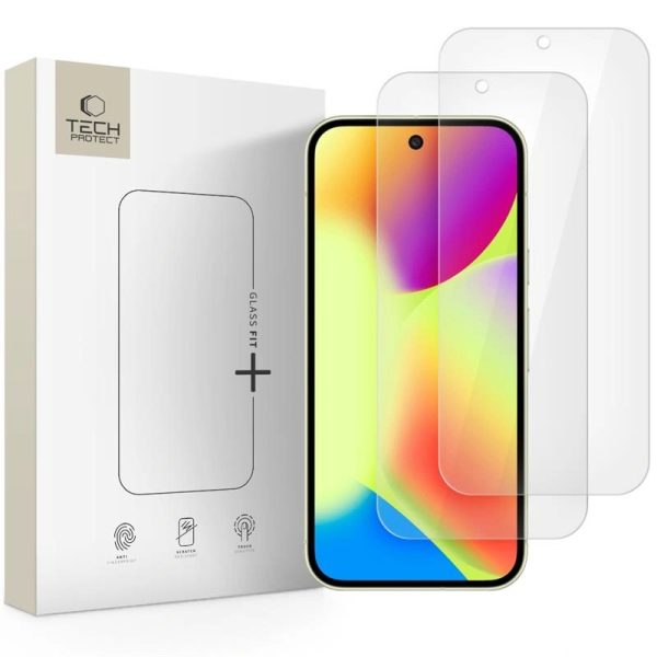 Tempered glass Tech-Protect Glass Fit+ 2-Pack Google Pixel 9/9 Pro/10/10 Pro