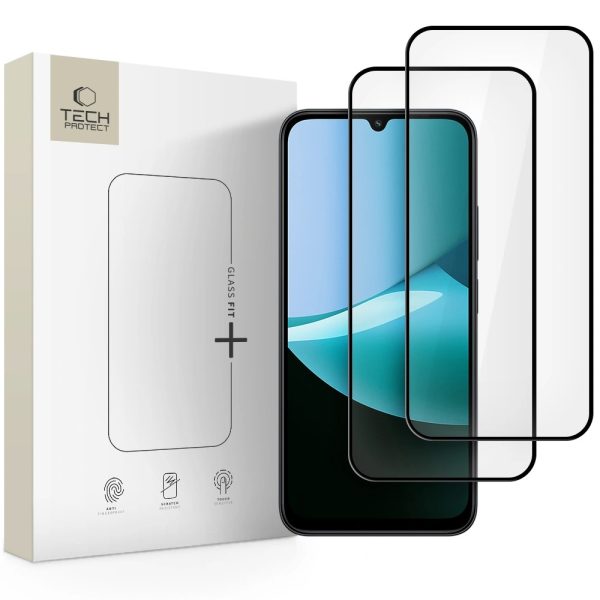 Tempered glass Tech-Protect Glass Fit+ 2-Pack Xiaomi Redmi 15C 4G black