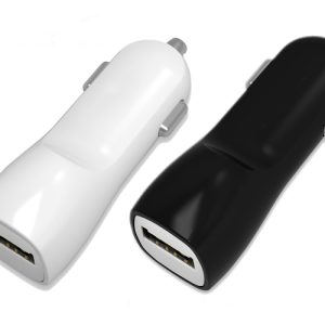 Автомобильная зарядка Tellos с USB разъемом (двойная) (1A+2A) черная