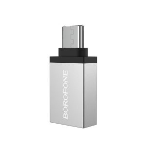 Adapter Borofone BV3 Type-C OTG grey
