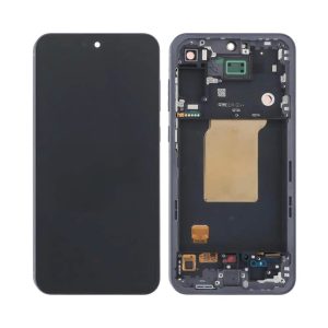 LCD screen Samsung A556 A55 5G with touch screen and frame Awesome Navy (assembled service pack)
